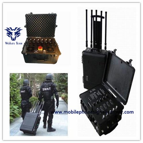 Powerful Cell Phone Signal Jammer GPSL1-L5 GSM WiFi UHF VHF High Tech Rubber Antennas