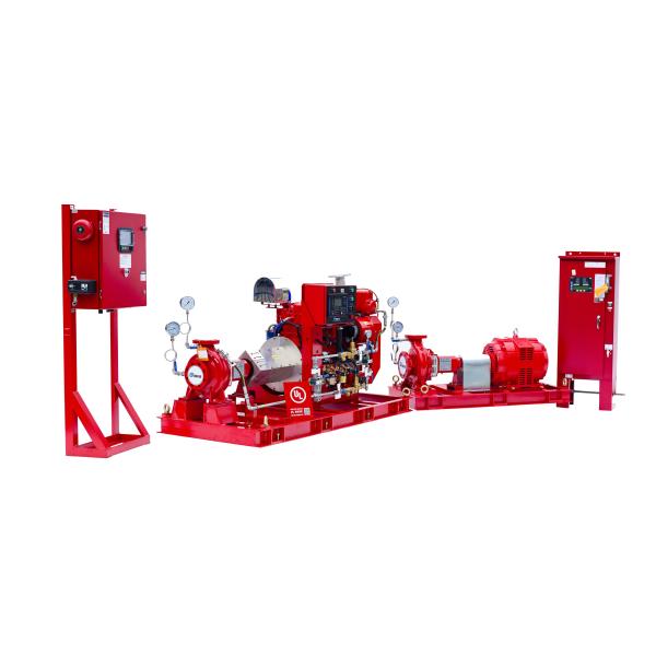 NFPA20 Standard Diesel Engine Driven Fire Water Pump For Residential / Industrial