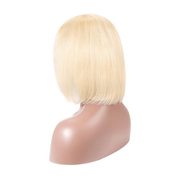 cor reta não processada brasileira do louro da peruca 613 de Bob do cabelo humano de 18 de 100%