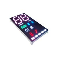 sete dígito Multicolour 635nm da exposição de diodo emissor de luz 3 do segmento 35mcd para a motocicleta