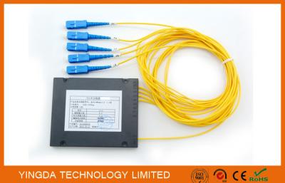 Baixo azul do SC/UPC G657A2 1.5M do módulo da caixa do divisor do PLC do PDL, divisor da fibra óptica