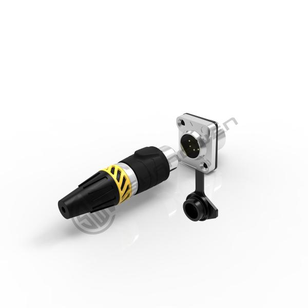 Аудио XLR 5 пин водонепроницаемые электрические разъемы Ip65 Женский розетка