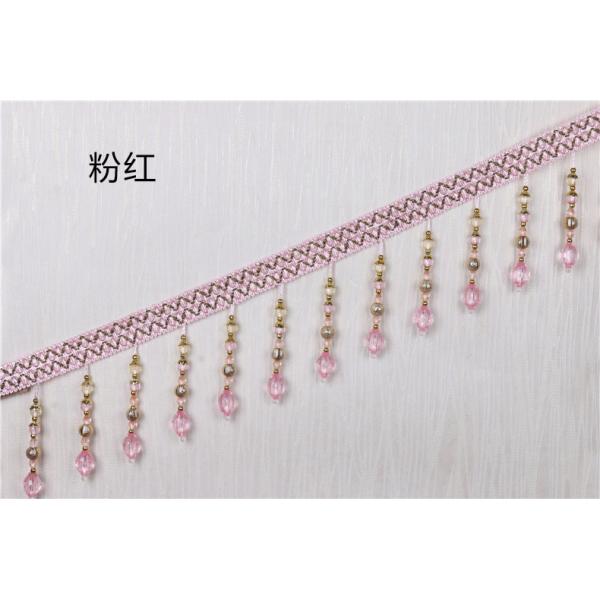 Handmade fashionable chain beads lace tassels fringes for curtain/sofa/pillow decoration