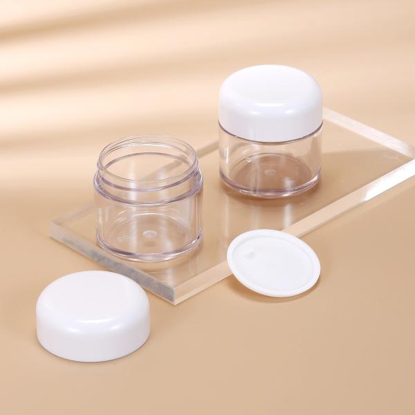 White PET Small Cream Jar Eco Friendly And Sustainable ISO9001