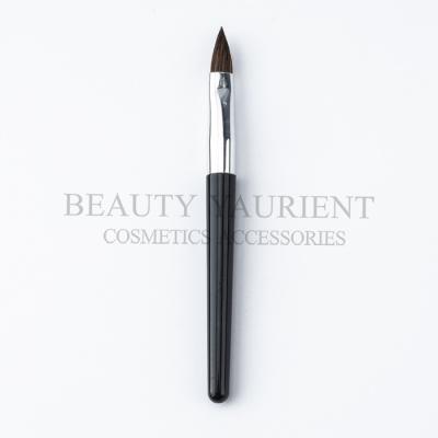 Silver Ferrule Mini Compact Lip Brush 6cm Round Pointed Lip Makeup Brush