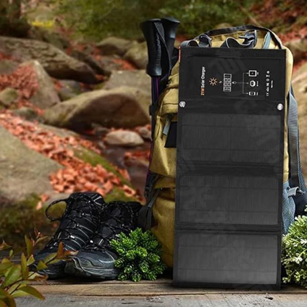 21W accessoires solaires chargeur solaire pliable portable étanche pour le camping