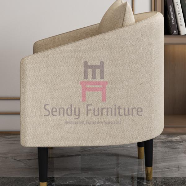 Wood 0.5cbm Fabric Upholstered Easy Chair 64*60*76cm