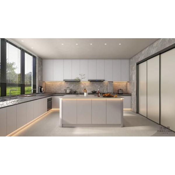 Modern Kitchen Cabinet Fadior S U-Shaped Ultra-Modern Stainless Steel Kitchen For Contemporary Living Durable Functional And Elegant