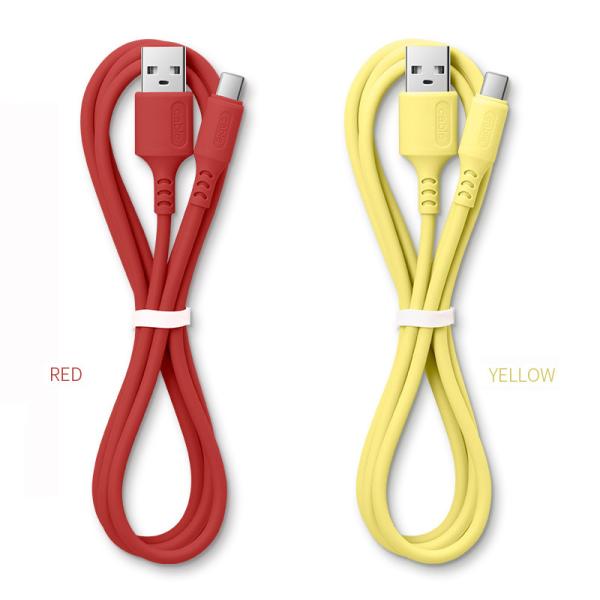 Liquid silicone Fast Charging Cord USB Type C 5A Data Cable For Android