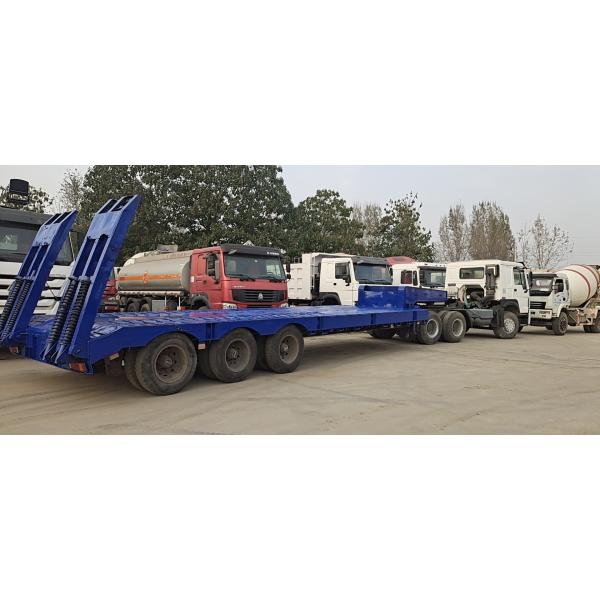 Two-axle Lowbed Semi Trailer Featuring Low Ground Clearance And Strong Load-bearing Capacity