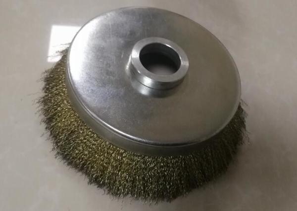 Engine Assembly Stainless Steel Crimped Wire Cup Brush 150mm OD For Deburring