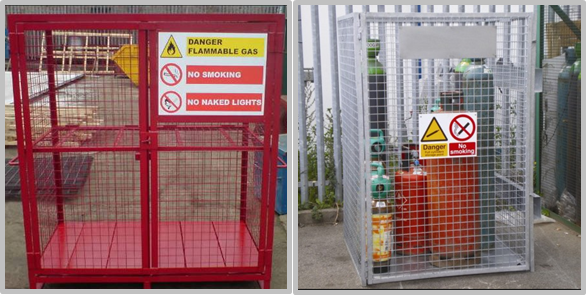 Different Sizes Fuel Storage Cage , Durable Gas Canister Cage Anti Theft