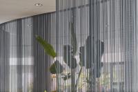 Gold Decorative Metal Coil Aluminium Alloy Wire Screen Mesh Ceiling Curtain Chain Link Strip Drapery For Interior Decoration