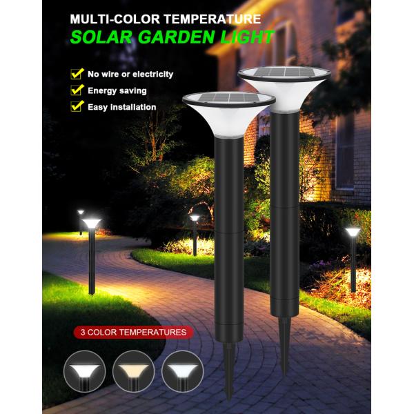 Горячая продавая IP65 на открытом воздухе высокая яркость 120lm/W привела свет сада регулируемой цветовой температуры 5W 7W солнечный