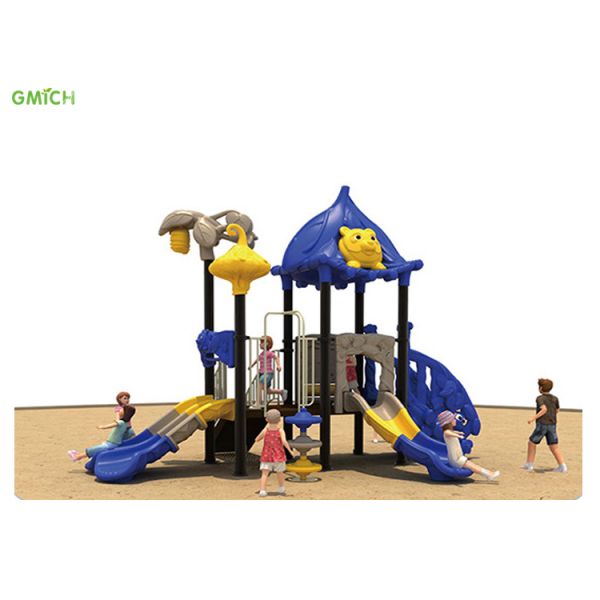 Children Plastic Slide Set Amusement Park Kids Outdoor School Playground Equipment