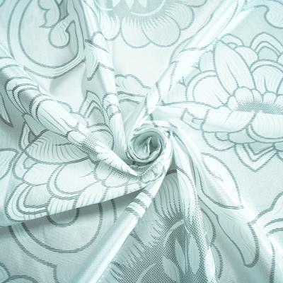 Tear Resistant Grey 65g-100gsm Polyester Mattress Fabric 43D