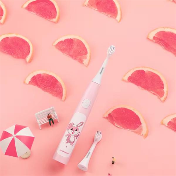 34200VPM Oral Cleaning Kids Electric Toothbrush With 30 Sec Interval Reminding