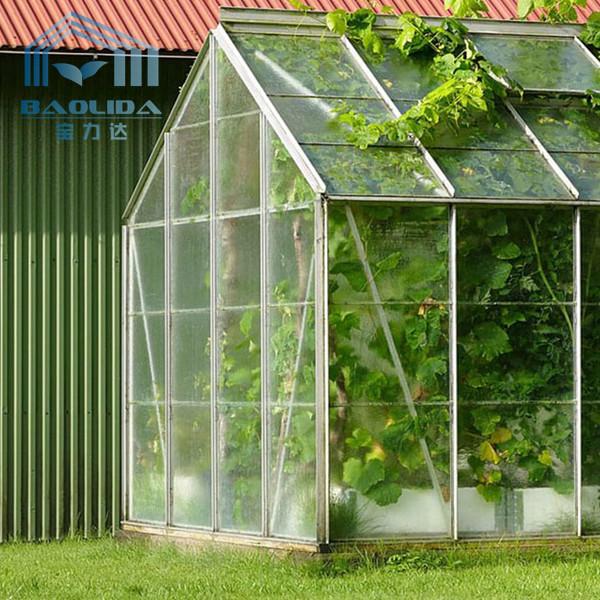 Tienda de aluminio hortícola antienvejecedora del invernadero con la hoja de cristal