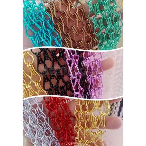 занавес 1.6mm алюминиевый цепной вышитый бисером используемый для украшения частного владения