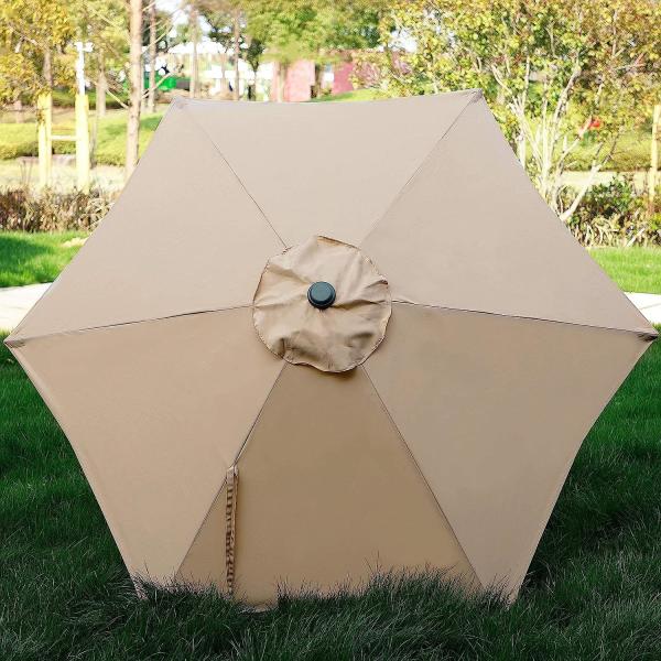 Patio Umbrella, Yard Umbrella Push Button Tilt Crank, Terrace Garden Restaurant Patio Parasol Outdoor Umbrella