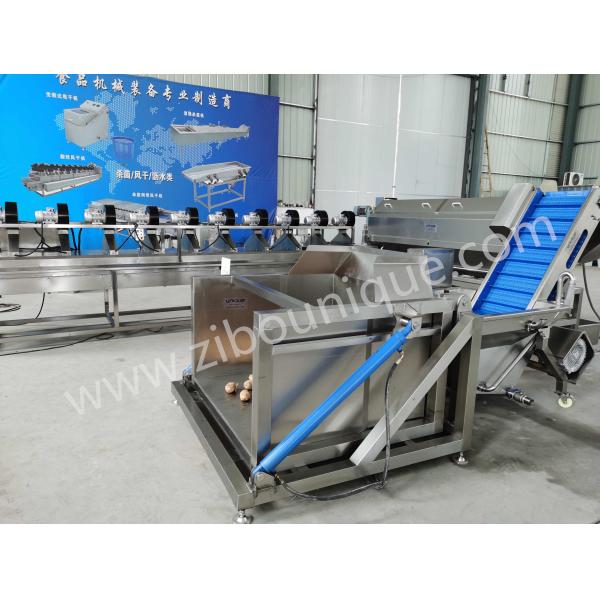 Máquina hidráulica para descargar sin complicaciones las verduras de raíz y más