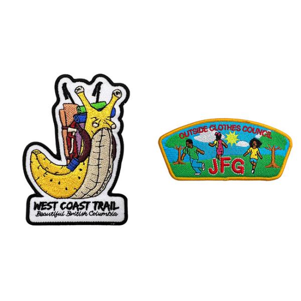 Утюг см улитки 9 цвета PMS на вышитом материале бумажной нитки ткани Twill заплат