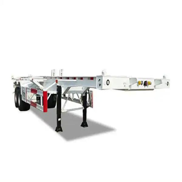 Self-dumping Container Carrier Skeleton Semi-Trailer Steel Container Chassis Trailer