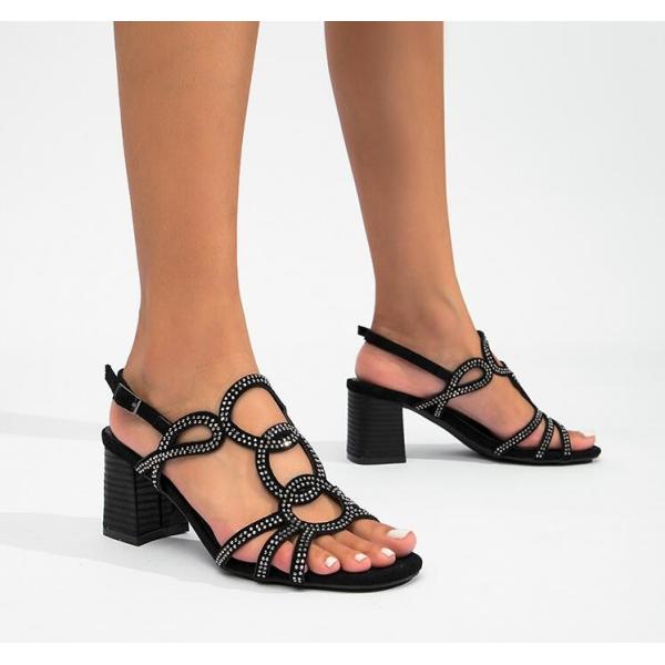 Sandals Women One Line Sloping Heel Sandals Water Brick Fashionable Sandals