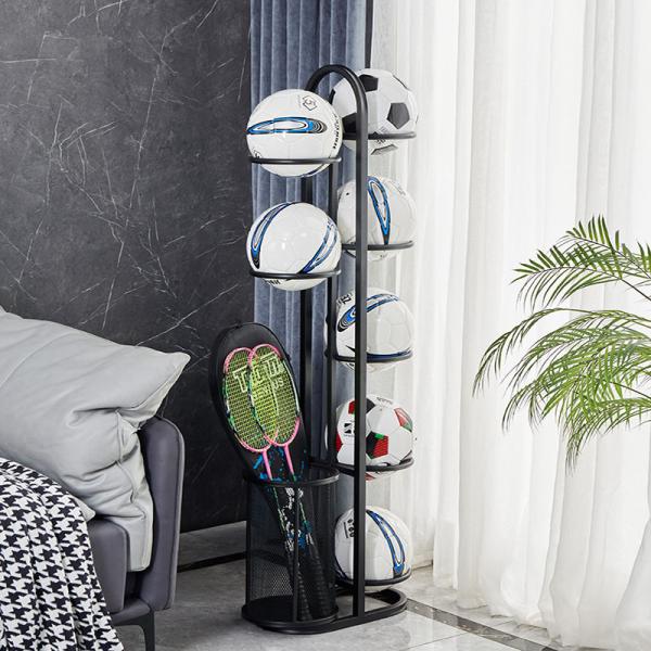 Children Basket Ball Rack for Regular Size Basketballs and Exercise Ball Storage Stand