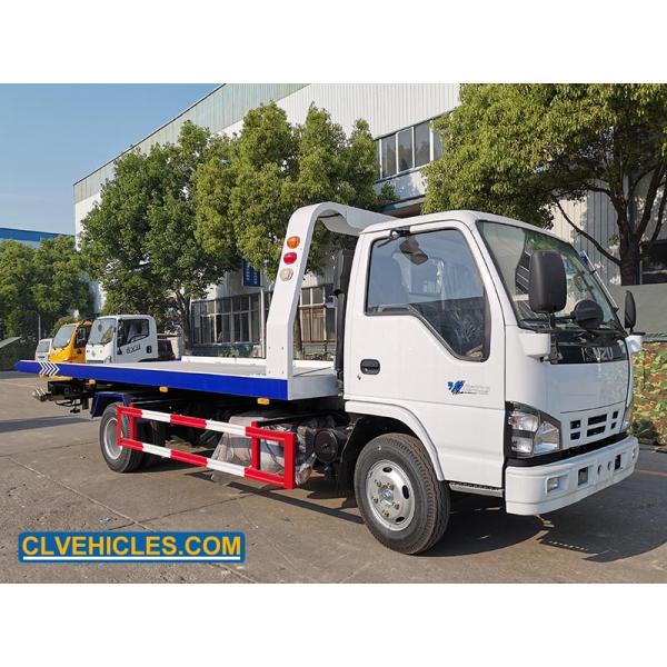 ISUZU 600P Tow Truck 130hp 4 Ton Flatbed Tow Truck