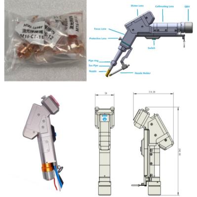 Multifunctional Handheld Single Wobble 3-in-1 Machine for Welding / Cleaning and Cutting Wire Feeding Device Standard