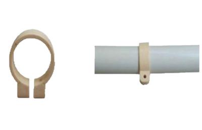 Industrial Lean Plastic Pipe Joints Clamp Dia 28mm Pipe Fittings