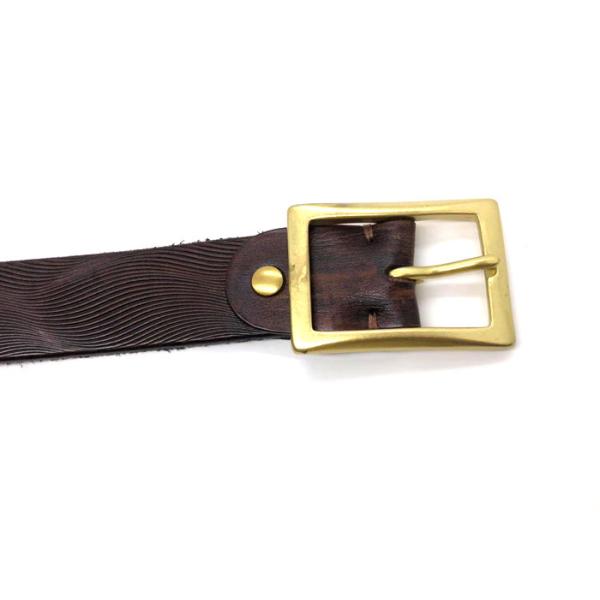 Brown Mens Casual Leather Belt Vintage Brass Square Pin Bcukle Western Styles