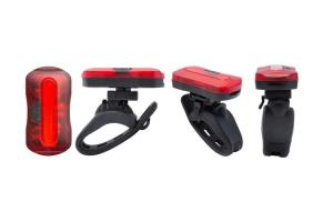 CR2032 Bike Rear Tail Light COB Red LED 8 Lumen Bike Laser