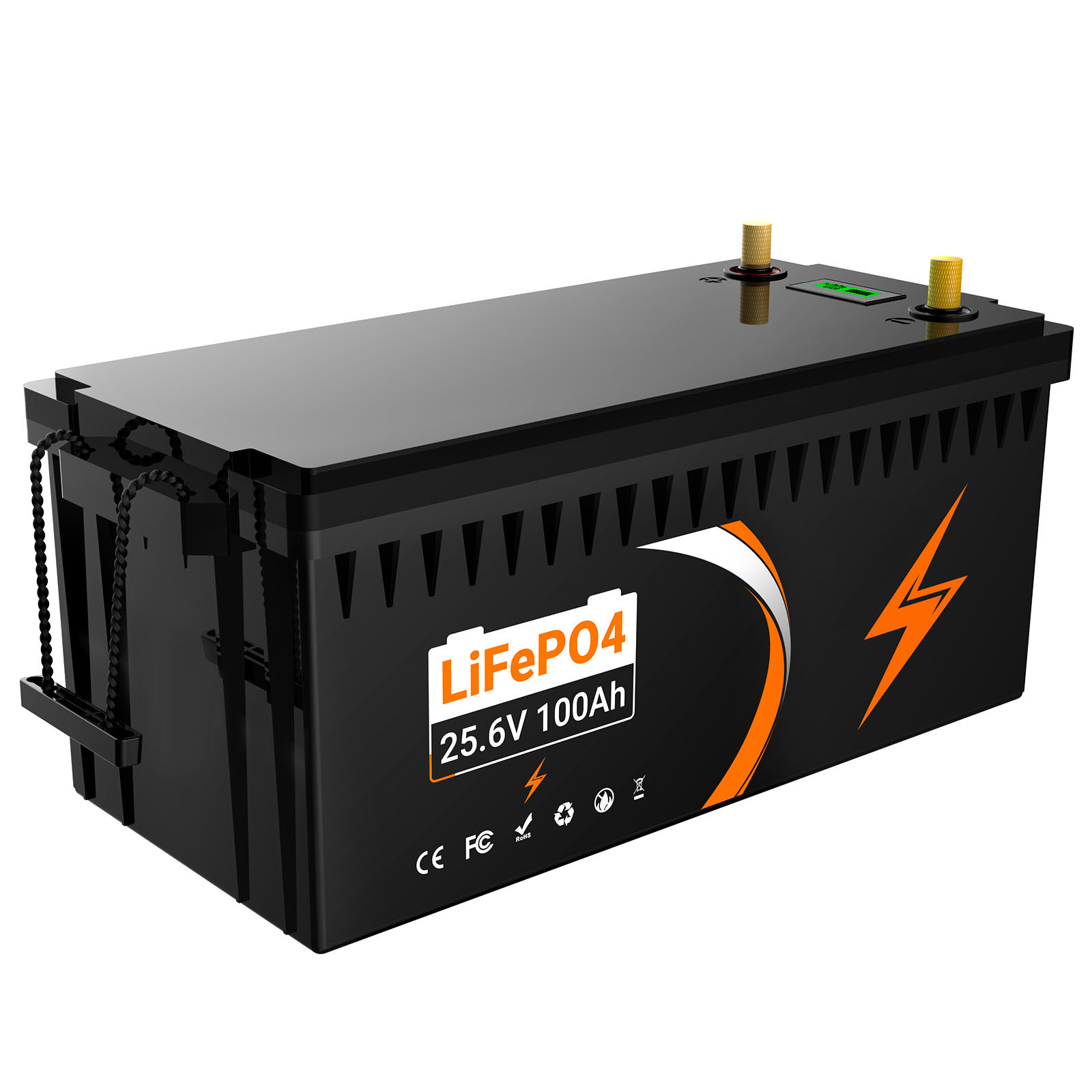25.6V 100Ah LiFePO4 Lithium Ion Battery Pack For Solar Power System
