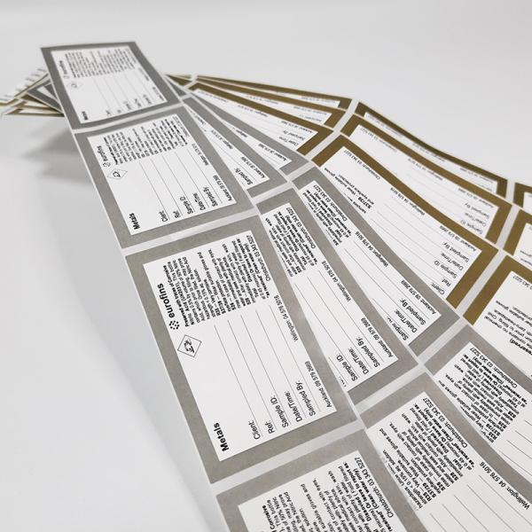 Rectangular Vinyl Glossy Sticker Paper BOPP Lamination Self Adhesive Vinyl Paper