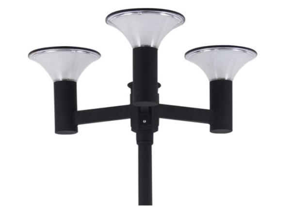 Luz tripla solar da lanterna do sistema de carregamento da anti corrosão impermeável
