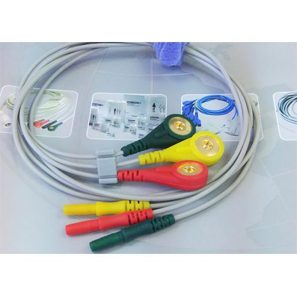 Patient ECG Monitor Cable 3 Color Alligator clip electrodes Needle Electrode