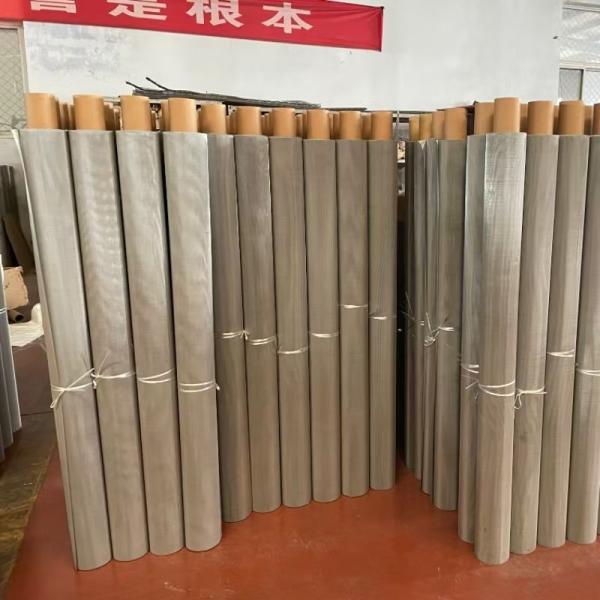 Bright Silver 304 Stainless Steel Wire Mesh Filter Round Disc 1 - 5 Layers Structure