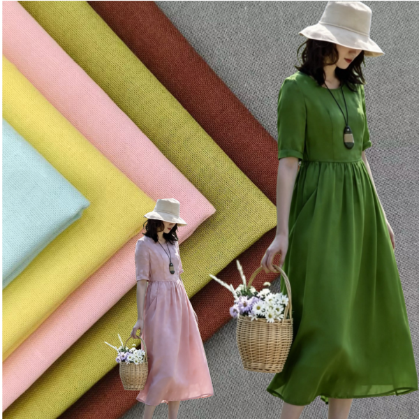 70% Cotton 20% Polyester 10% Linen Blend Fabric 145gsm – High Wrinkle Resistance for Lightweight Comfort