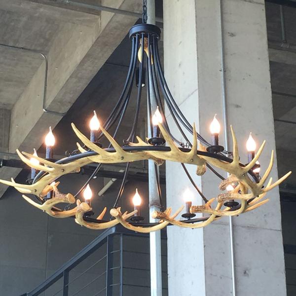 stag antler chandelier light fittings Fixtures For Coffee Bar Shop Lighting (WH-AC-26)