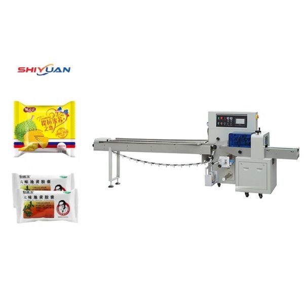 Full Automatic Horizontal Packaging Machine For Bread Cookies Fruits Vegetables