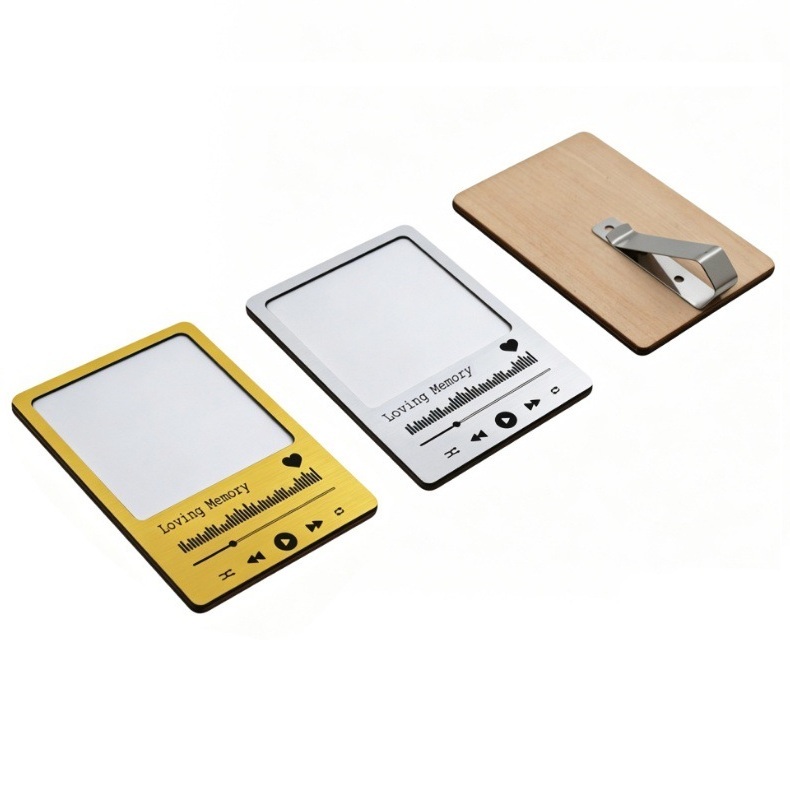 DIY Printable Sublimation Wooden Car Sun Visor Decoration With Blank Cardstock Custom Photo Clip Light-Blocking Board