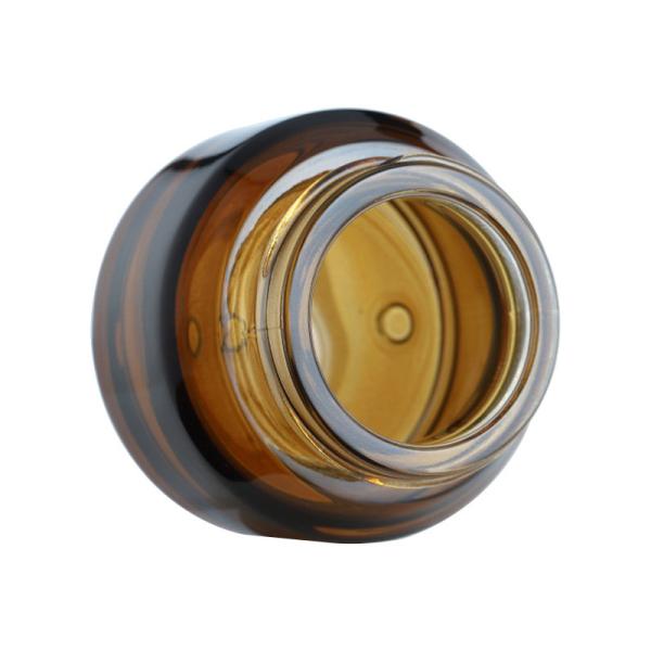Recipientes de vidro cosméticos da loção do vidro do Brownness dos frascos de 1OZ 1.8OZ 2.8OZ 3.5OZ
