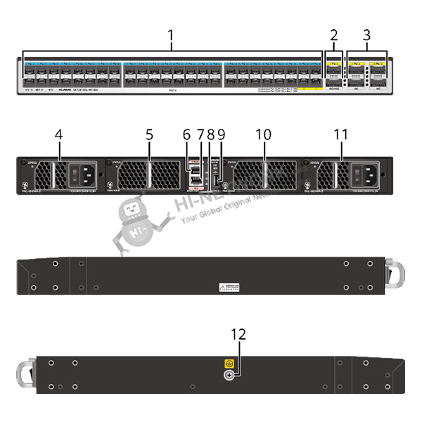 structure-s6720-50l-hi-48s-datasheet 100GE QSFP28 Huawei Access Switch S6720-50L-HI-48S For Internet Data Center