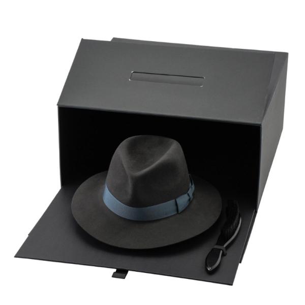 Grosgrain Handle Hard Gift Boxes SGS ROHS Flip Top Gift Box