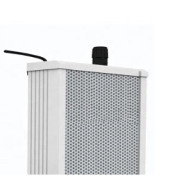 80W Waterproof Aluminum Column Speaker 70DB 80HZ-16KHZ Frequency