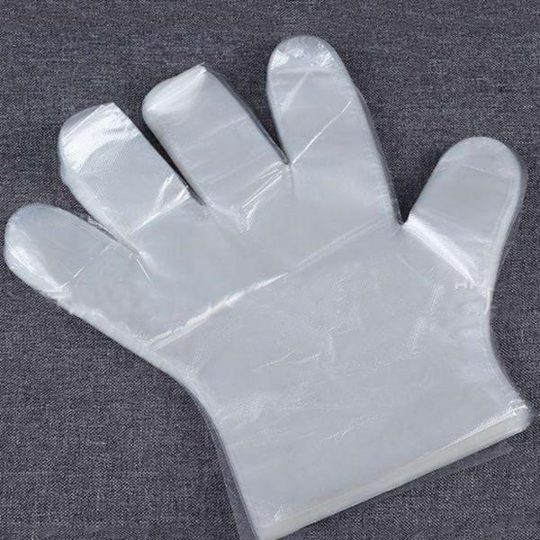 Hand Protection Transparent Plastic Gloves , Disposable PE Gloves For Dish Washing