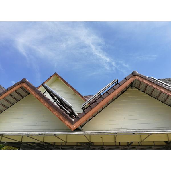 Ground Mounted Vacuum Tube Solar Collector Anti Corrosive Outer Tank