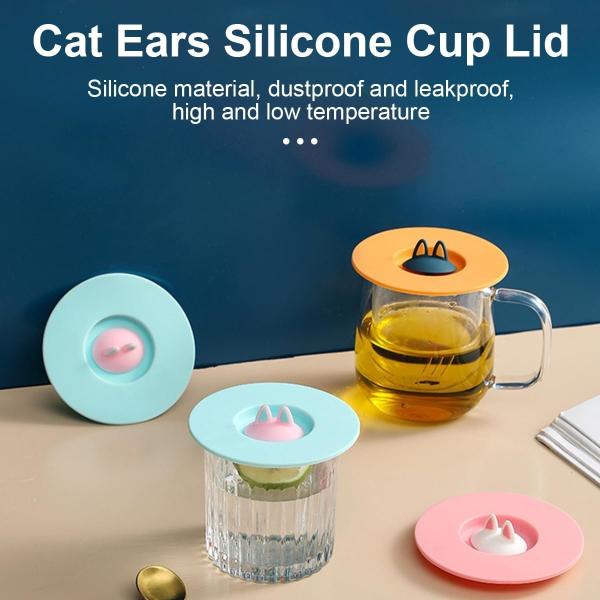 Силиконовые крышки чашек Чашки Чашки для кофе Чаепитие Чашки для воды крышки антипылевые Милый мультфильм для стеклянной чашки Чашка для кофе